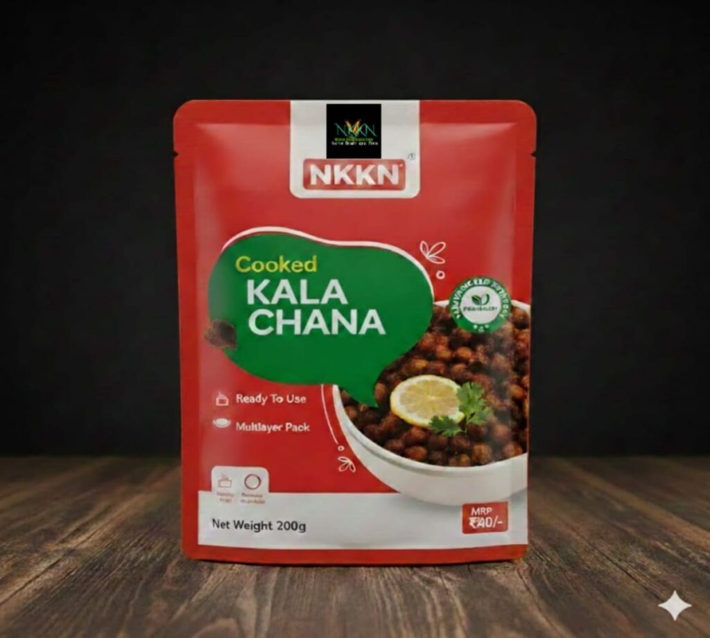 NKKN Brand cooked Kala Chana