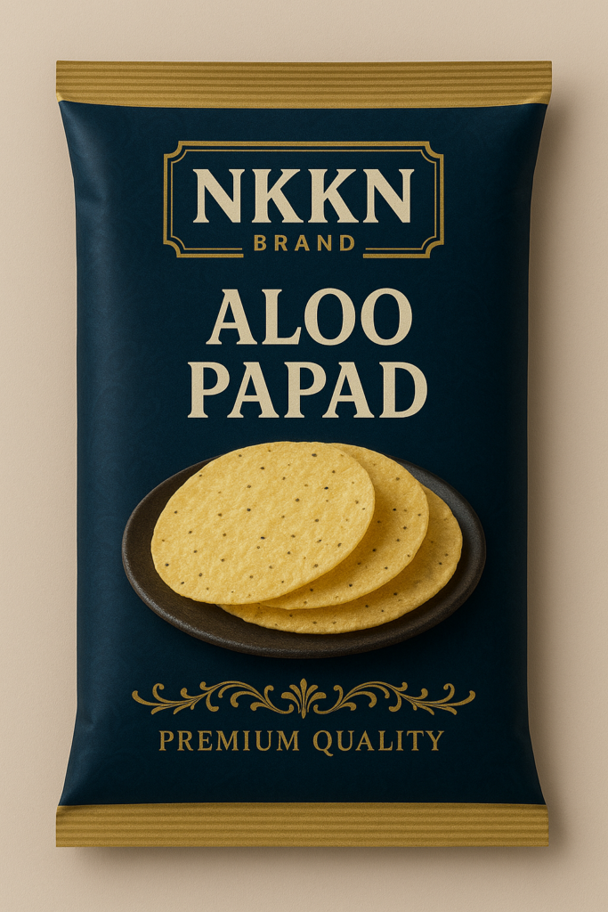 NKKN Brand Aloo Papad: A Perfect Blend of Traditional Indian Taste and Premium Quality
